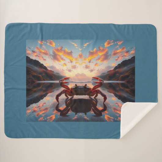 Couverture Sherpa crab reflection art (Devant (Horizontal))