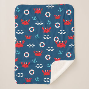 Couverture Sherpa Crabe avec bouée de sauvetage
