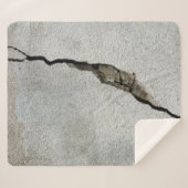 Couverture Sherpa Crack wall concrete texture stone (Devant (Horizontal))
