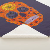 Couverture Sherpa Crâne de fleurs 1 (3/4)