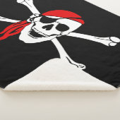Couverture Sherpa Crâne de pirate et os croisés (3/4)