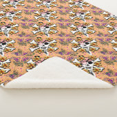 Couverture Sherpa Crâne et os croisés (3/4)