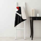 Couverture Sherpa Crâne et os croisés de pirate (En situation)