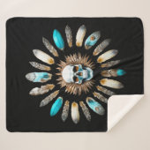 Couverture Sherpa Crâne et plumes 01 (Devant (Horizontal))