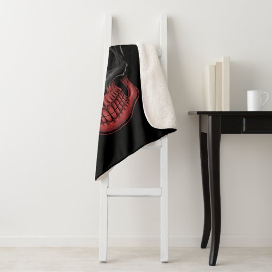 Couverture Sherpa Crâne Hallowern (En situation)