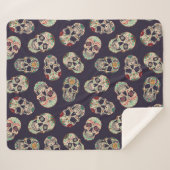 Couverture Sherpa Crânes à sucre (Devant (Horizontal))