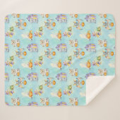 Couverture Sherpa Crânes à sucre Sherpa Blanket (Devant (Horizontal))