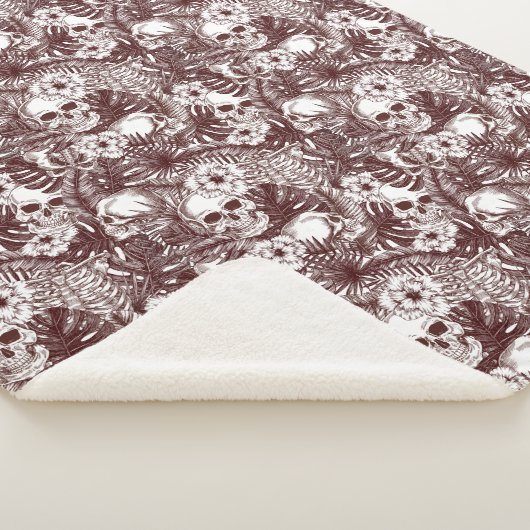 Couverture Sherpa Crânes de la jungle Sherpa Blanket (3/4)