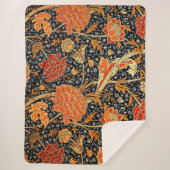 Couverture Sherpa Cray, un beau design William Morris, (Devant)
