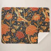 Couverture Sherpa Cray, un beau design William Morris, (Devant (Horizontal))