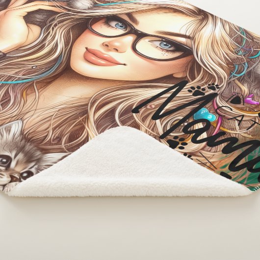 Couverture Sherpa Crazy Cat Lady  (3/4)