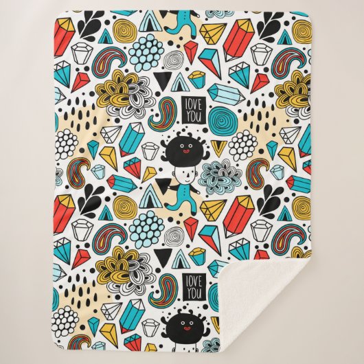 Couverture Sherpa Crazy head (Devant)