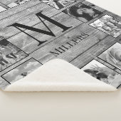 Couverture Sherpa Create Your Custom Photo Collage Rustic Farmhouse (3/4)