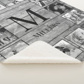 Couverture Sherpa Create Your Custom Photo Collage Rustic Farmhouse (3/4)