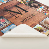 Couverture Sherpa Create Your Custom Photo Collage Rustic Farmhouse (3/4)