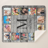 Couverture Sherpa Create Your Custom Photo Collage Rustic Farmhouse (Devant (Horizontal))