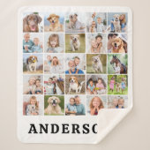 Couverture Sherpa Create Your Family Custom Cute 25 Photos Collage (Devant)