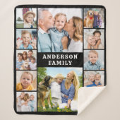 Couverture Sherpa Create Your Family Photo Collage Unique 12 Picture (Devant)