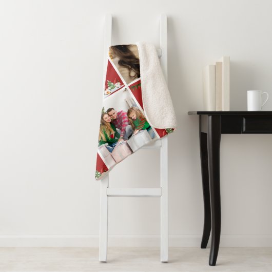 Couverture Sherpa Create Your Own Christmas Photo Collage (En situation)