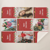 Couverture Sherpa Create Your Own Christmas Photo Collage (Devant (Horizontal))