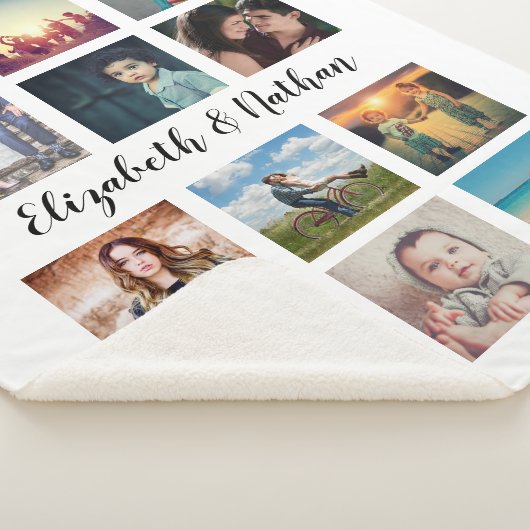 Couverture Sherpa Create Your Own Custom 12 Photo Collage (3/4)