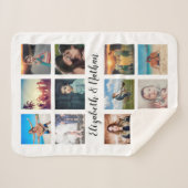 Couverture Sherpa Create Your Own Custom 12 Photo Collage (Devant (Horizontal))