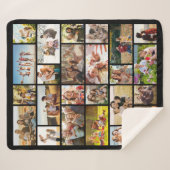 Couverture Sherpa Create Your Own Custom 24 Photo Collage (Devant (Horizontal))
