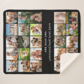 Couverture Sherpa Create Your Own Custom 25 Photo Collage (Devant (Horizontal))