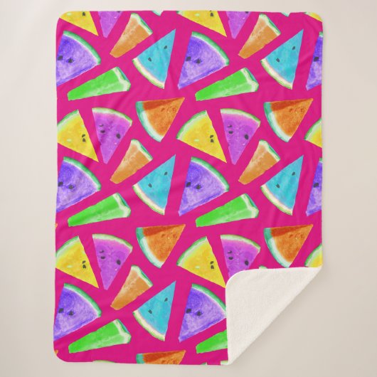 Couverture Sherpa Création du Motif de pastèque 9 (Devant)