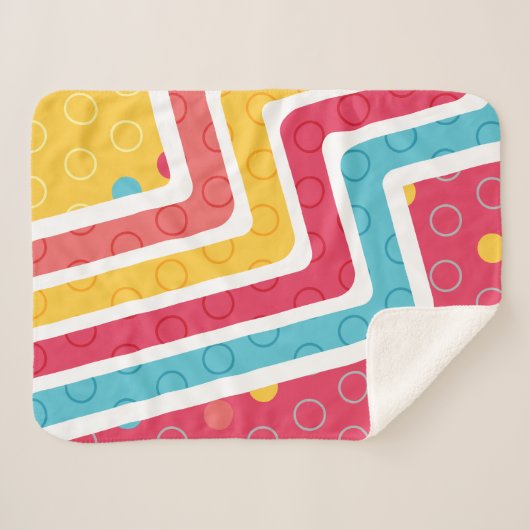 Couverture Sherpa Création géométrique (Devant (Horizontal))