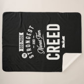 Couverture Sherpa Créé Nom personnalisé Cadeau Anniversaire (Devant (Horizontal))