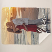 Couverture Sherpa Créer votre amour photo romantique (Devant (Horizontal))