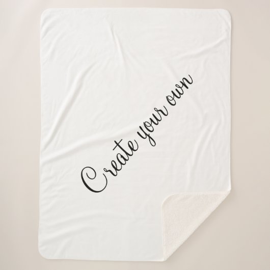 Couverture Sherpa Créez votre propre (Devant)