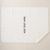 Couverture Sherpa Créez Votre Propre Blanc (Devant (Horizontal))