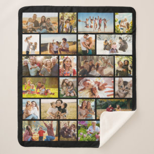 Couverture Sherpa Créez Votre Propre Collage Photo Personnalisé 24 P