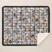 Couverture Sherpa Créez votre propre collection de photos 70 Blanche (Devant (Horizontal))