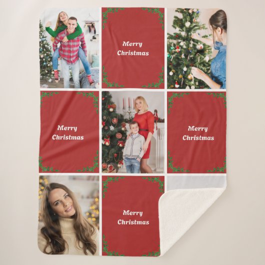 Couverture Sherpa Créez votre propre collection de photos de Noël (Devant)