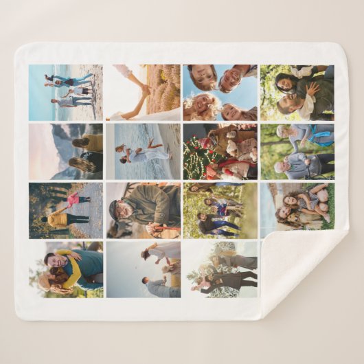 Couverture Sherpa Créez votre propre collection photo personnalisée (Devant (Horizontal))