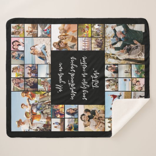 Couverture Sherpa Créez votre propre collection photo personnalisée  (Devant (Horizontal))