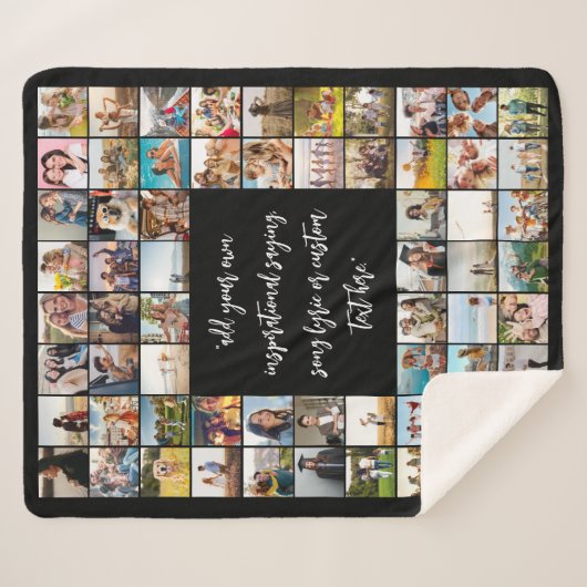 Couverture Sherpa Créez votre propre collection photo personnalisée (Devant (Horizontal))