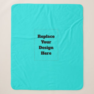 Couverture Sherpa Créez votre propre cyan
