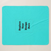 Couverture Sherpa Créez votre propre cyan (Devant (Horizontal))