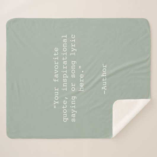 Couverture Sherpa Créez votre propre devis (Devant (Horizontal))