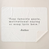 Couverture Sherpa Créez votre propre devis (Devant (Horizontal))