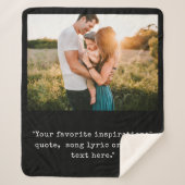 Couverture Sherpa Créez votre propre devis photo personnalisé (Devant)