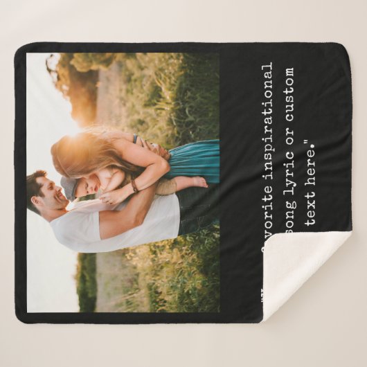 Couverture Sherpa Créez votre propre devis photo personnalisé (Devant (Horizontal))