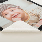 Couverture Sherpa Créez votre propre photo en noir personnalisé (3/4)