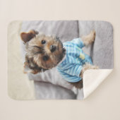 Couverture Sherpa Créez votre propre photo Sherpa Blanche (Devant (Horizontal))