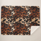 Couverture Sherpa Crème Brown noir (Devant (Horizontal))