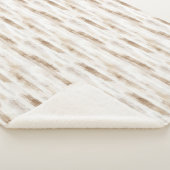 Couverture Sherpa Crème Chic Grandes Brown Blanches (3/4)